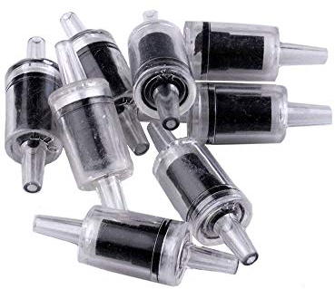 Vektenxi Luftpumpe Rückschlagventil Anti Rückfluss Aquarien Valve Aquarium Ventil Aquarium Zubehör Schwarz 6 Stck