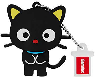 Garrulax USB Flash Drives, 8GB / 16GB / 32GB Updated Waterproof Silicone Cute Cartoon High Speed USB 2.0 Data Storage Drive Memory Stick Flash Pen Disk Pendrive (16GB, Black Cat)