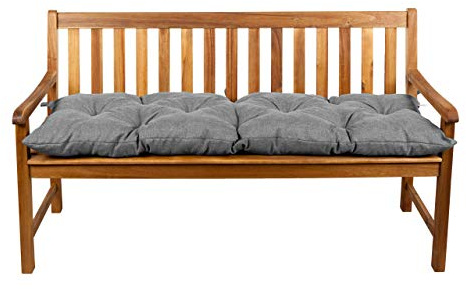 Gutekissen® Bankauflage Stuhlkissen Hollywoodschaukel Garten LS (170x60, Grau)