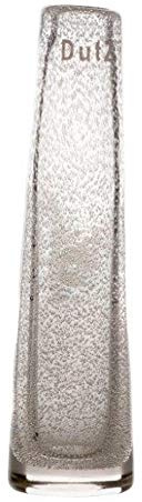 Dutz Vase Clear Bubble transparent mit Luftblasen 21 cm Glasvase Solifleur