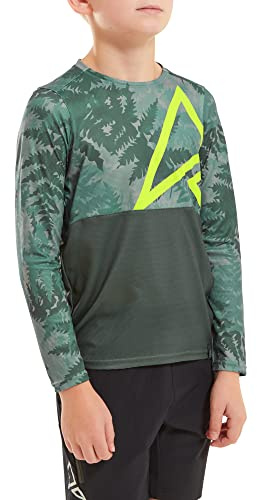 Altura Spark Leichtes LS-MTB-Jersey für Kinder - Oliv - 7-9 Jahre