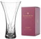 DIAMANTE Hollow Sided Vase ‘Meadow’ Crystal Trumpet Vase - Lead Free Crystal Glass (25cm)