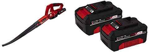 Einhell GE-CL 18 Li E Kit Soffiatore a batteria Power X-Change & Originale 2x18V 4,0Ah PXC-Twinpack Power X-Change due batterie da 4,0 Ah (2 x 18 V, 4 Ah, 900 W, senza caricabatteria)