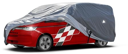 WALSER Premium Abdeckplane Auto All Weather Plus, Abdeckplane wasserdicht, Bus Abdeckplane, Transporter Abdeckplane Größe 12 kompatibel mit VW Caddy/T4/T5/T6, Mercedes Viano/Vito