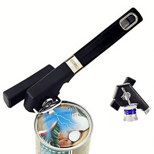 Jlier4U 2023 Best Hand Multifunctional Manual Can Opener Smooth Edge, Side-Cut Safety Heavy Duty can Opener,lid Opener jar Opener, can Opener for lid