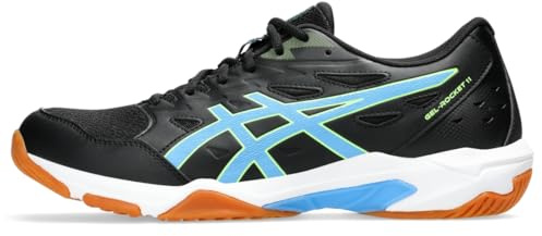 ASICS Herren Gel-Rocket 11 Volleyballschuhe, Größe 46, Schwarz/Waterscape