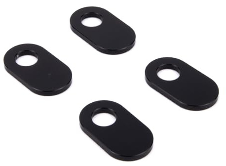 Aharon Motorrad-Blinkerhalter, 4er-Set – LED-Blinkeradapter mit M8/M10-Gewinde – CNC-Aluminium-Halteplatten – kompatibel mit Triumph, Ducati und Aprilia