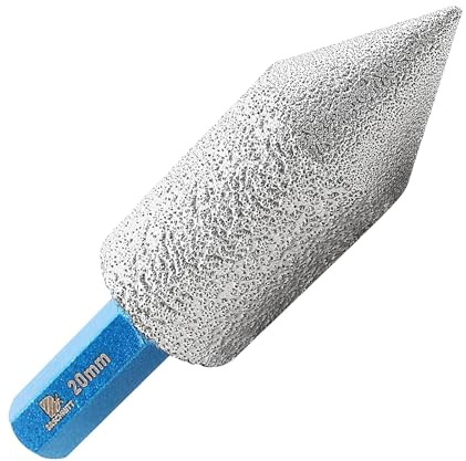 Diamant Fasenbohrer 0-20mm - BRSCHNITT Diamant Fingerfräser Vergrößerung Vorhandener Löcher in Porzellan Keramik Fliesen Marmor Granit Sechskant-Schaft