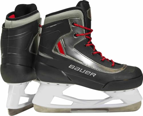 Bauer Recreational Skates Expedition Jr. 1059590 Schlittschuhe, Unisex, Erwachsene, Schwarz, Einheitsgröße, Schwarz, Einheitsgröße