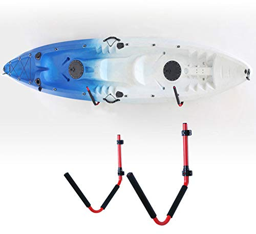 Lnlscle 100 LBS Surfboard Wandhalterung, Innenaufbewahrung Wandaufhängehaken Dock- oder Wandhalterung Aufhängungsset für Kanu, Paddle Board, Surfbrett, Snowboard