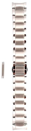 Emporio Armani Armbanduhren für Herren 22mm, Silber Edelstahl, original ersatzband für AR2434