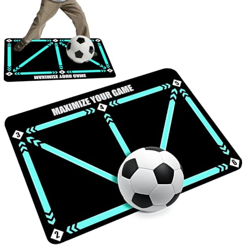 AFAIK Tapis de football, tapis Fpro, tapis de contrôle du ballon de football, accessoires d'entraînement de football, 60 x 90 cm, accessoires d'entraînement de football