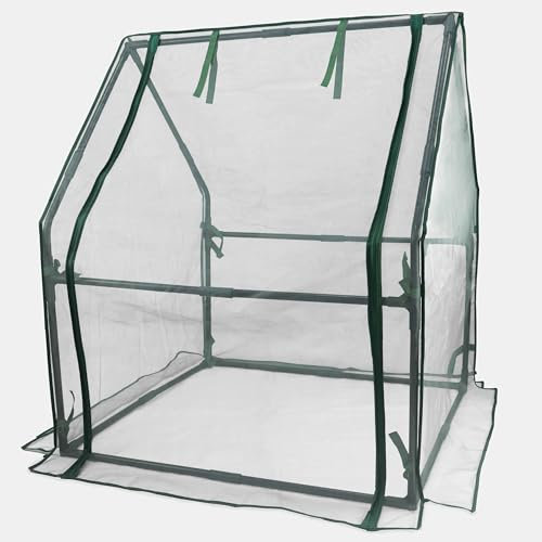 Gardzen Mini-Gewächshaus mit Netzabdeckung, tragbares Outdoor-Gewächshaus, verbesserte Belüftung, ideal für Frühling, Sommer und Herbst, 91,9 cm (L) x 36,2 (B) x 42,5 (H)
