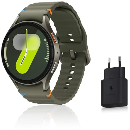 Samsung Galaxy Watch7, Montre Connectée, Suivi de Santé, Suivi de Sport, 40mm, 4G, Vert, Galaxy AI, Chargeur secteur inclus (Version FR) [Exclusivité Amazon]