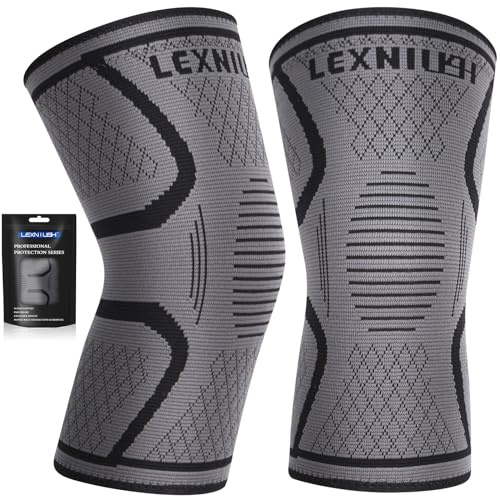 Ginocchiera Ortopedica per Uomo/Donne, 2 Pezzi tutore ginocchio per Artrosi, Menisco Lesionato, Lesioni dei Legamenti, Fascia Ginocchiere Sportiva, Palestra, Supporto per Ginocchio(S)
