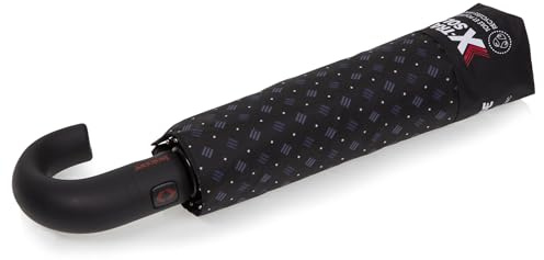 Isotoner Parapluie x-tra solide, ultra déperlant, ouverture/fermeture automatique, cravate trait