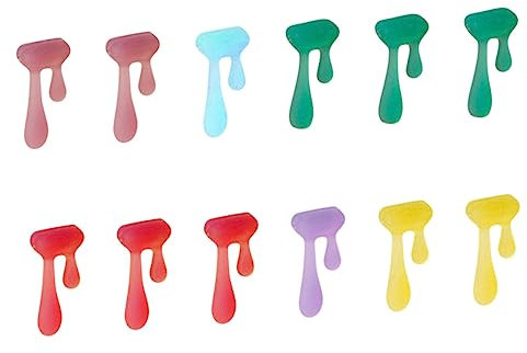 MAGICLULU 18pcs Wine Glasses Identifiers Water Drop Shape Wine Cup Markers for Boys and Girls Adults Party Glass Charms Random Color