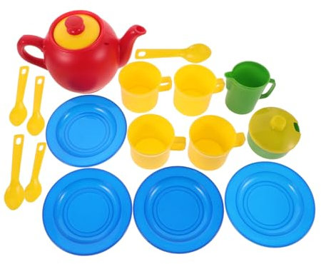 HAWILLOSCH Té De Plástico Imitación Vajilla Miniatura para Accesorios De Cocina Juego De Té