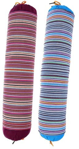 PartyKindom 2pcs Firm Pillow Cervical Neck Support Memory Neck Pillows for Travel Sleep Hotel Random Color