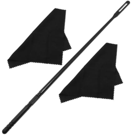 Toyvian Reinigungszubehör Satz mit Reinigungsstab und Tuch für kleine Querflöte aus Kunststoff 1 Satz