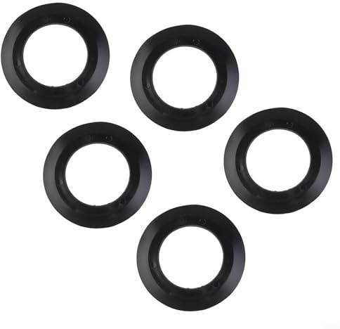 5 Pcs Rubber Seal Washer Gasket for Kitchen Sink Basket Strainer Replacement, Flexible Black Rubber Rings Compatible with Waste Fittings to Prevent Leaks and Tight Seal(For 78 79 80mm)