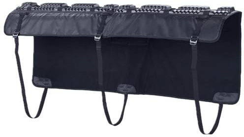 EVOC TAILGATE PAD Trasporto mountain bike per pick-up, (borsa per il trasporto di max. 6 bici, compatibile con e-bike, imbottitura per tubo forcella, taglia: M/L), nero
