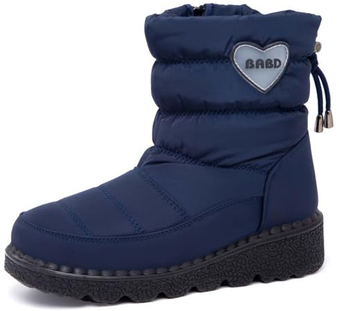 Generico Scarpe Da Neve Donna Impermeabili Calde Invernali Doposci Scarponi Con Fodera Termiche Stivaletti Scarpe Da Neve Antiscivolo Stivali Imbottiti Dopo Sci Snow Boots Per All'acqua Trekkin