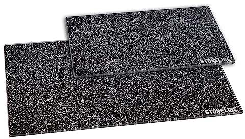 STONELINE Set di 2 Taglieri in Vetro Temperato