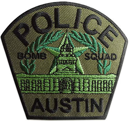 Catch the Patch Police Austin Polizei Aufnäher zum Aufbügeln Polizei Bügelbild für Erwachsene mit Cop Sheriff Statement Vintage, Karneval Fasching Cosplay Halloween Mitbringsel