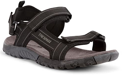 Trespass Alderley Homme sandales extérieur Randonnée bretelles réglables - noir - 43