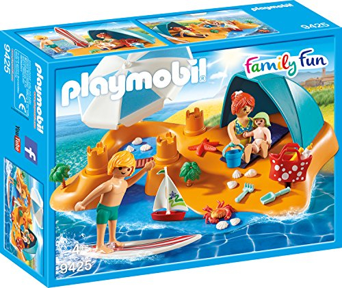 PLAYMOBIL Family Fun 9425 Familia en la Playa, A Partir de 4 años