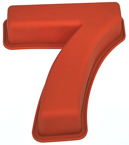 Selecto Bake Number Cake Tins Silicone, Number Cake Tin Mould, Large Silicone Baking Pans for Birthday and Anniversary, BPA Free, Non-Stick (7)