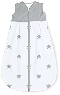 Pinolino 76022-8S110 Schlafsack 'Sternchen', Sommer, 110 cm, grau