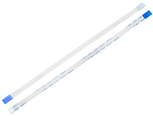 sourcing map Cable Flexible Plano, FPC FFC 8 Pines 0,5mm Paso 150mm L, Cable de Cinta Flexible para Televisor LCD Audio de Automóvil Reproductor de DVD Laptop, 5 Piezas (Tipo B)