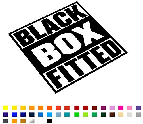 Black Box Recording Warning Funny Car Sticker Vinyl Decal 110mm | New driver safety sticker, outdoor-grade waterproof precision-cut vinyl for cars, vans, caravans, windows & bumpers