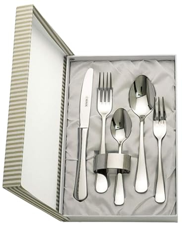 JOYERÍA EL FARO | Cubiertos infantiles personalizados | Grabado personalizado | Presentación en estuche premium | Un regalo para toda la vida (Modelo 3)