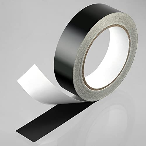Nuanchu Light Blocking Tape 2'' x 82 ft 100% Full Black Out Masking Tape for Electronics,Cover LED Indicator, Shielding Glare, Window Shading, Lamp Strips Shade, Backlight Sheet Dimming(1.2'' Wide)