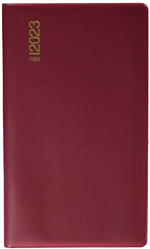 rido/idé Wochenkalender Modell TM 17/contacter 2023 Blattgröße 8,7 x 15,3 cm bordeaux, 7012212293