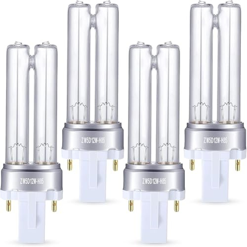 Kittmip 4 Pack Replacement Bulb, 5W UV-C Bulb Compatible with Germ Guardian LB4000 AC4300BPTCA, AC4825, AC4850, AC4850PT, AC4900, AC4900CA, AC5300B, AC5350B, AC5350W Air Purifier