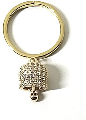 Mavi jewel anello con campanella in acciaio portafortuna misura regolabile spedizione gratuita (oro)