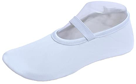Lappade Gummisohle Trampolinschuhe, Gymnastikschuhe, Schläppchen, Turnschläppchen weiß Art. 286G Gr.22