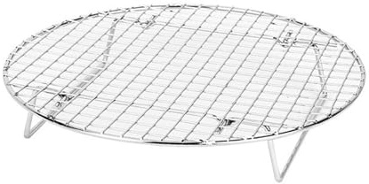 Grille de cuisson ronde pliable - Filet de barbecue pliable - Maille durable - Accessoires de cuisine - Grille de cuisson pliable