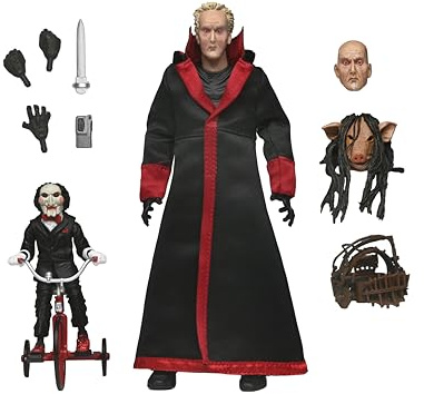 NECA Collectible Saw (Franchise) Ultimate 7” Scale Action Figure – Jigsaw Killer (Black Robe)