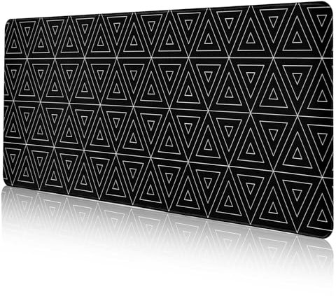DAWNTREES Gaming Mauspad Schwarz,1000x400mm-XXL Große schreibtischunterlage, rutschfeste Basis und hohe Dichte genähte Kanten, Mauspad für PC,Schreibtisch Pad Protector Geeignet für Zuhause und Büro
