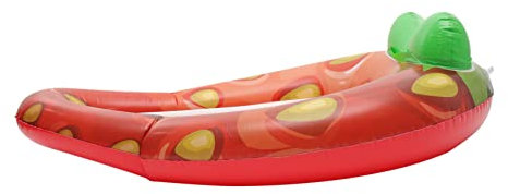 Abaodam Schwimmbecken Liegestühle Pool-Lounge aufblasbarer poolsitz Pool Liege aufblasbar liegestuhl aufblasbares Poolkissen aufblasbarer Schwimmer für Erwachsene Erdbeere Boje schmücken