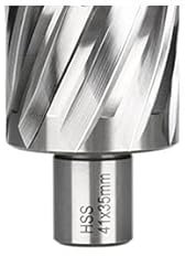 1pc HSS Annular Cutter 12/16/19/20/23/25/30/42mm Core Drill Bit Weldon Shank Hole Saw Hollow Drill Bit for Metal Drilling Tools(Color:36x35mm)