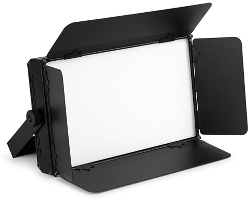 BeamZ SFP100 - LED Softbox Licht für professionelle Beleuchtung, 200W, Dimmbar, 3200K-5600K Warm&Kaltweiß, Geräuschloses Videolicht, Streaming Licht, 120° Abstrahlwinkel, Flackerfrei, DMX, Fotolicht
