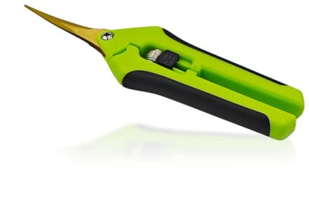 SHUNCHG Forbici da Potatura,Forbici per Piante,Forbici da Giardino per la Raccolta con Lame Curve Rivestite in Titanio Adatte per Giardino, Bonsai, Forbici per Rose