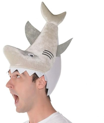 HiyyFloy Tierhut Kostüm Flossenhüte Partyhüte Plüsch-Performance-Requisiten Hai-Foto-Requisiten Bequemer Hut Niedliche Performance-Requisiten Plüsch-Cosplay-Masken