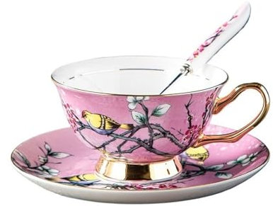 SDA287MZ Tasses à café Service à thé de Luxe européen en Porcelaine, Tasse à thé Britannique de l'après-midi en céramique, Tasses à café Vintage Tazas Desayuno